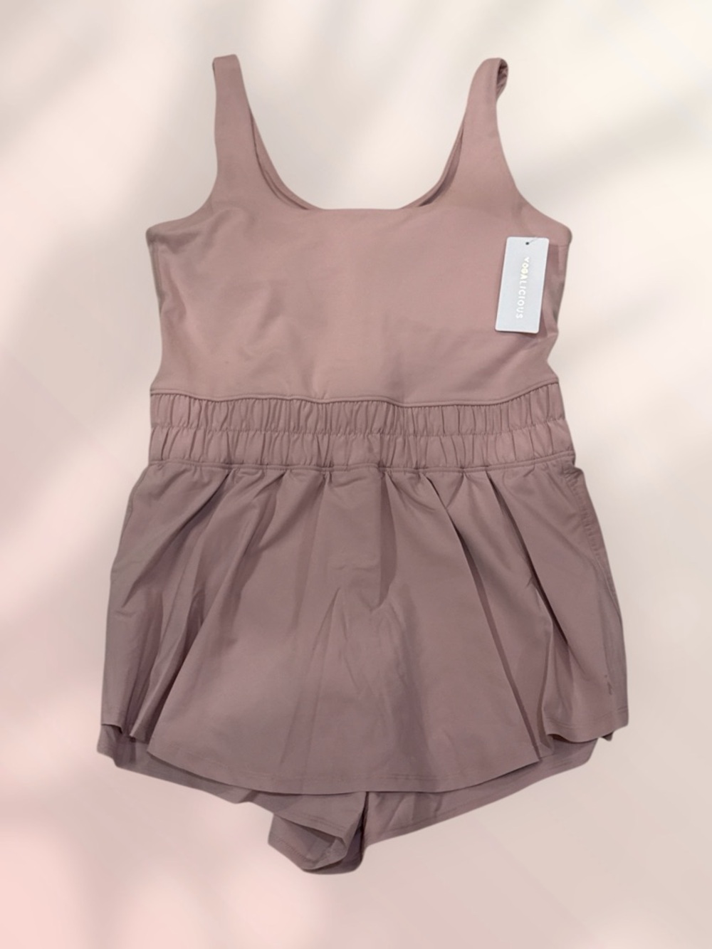 Yogalicious Lux Pati Romper Women’s Size XL , Blush